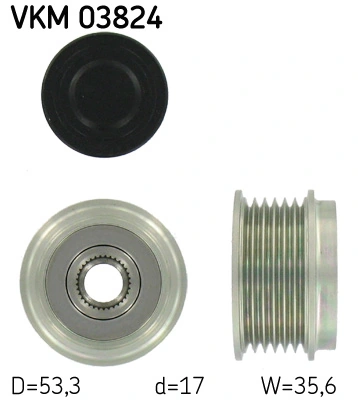 SKF VKM 03824 — Обгінна муфта генератора