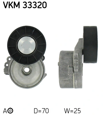 SKF VKM 33320 — Натяжний ролик, полікліновий ремінь (Вир-во SKF)