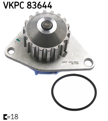 Pompe à eau, refroidissement du moteur SKF VKPC 83644