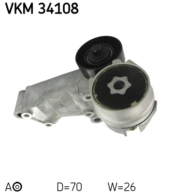 SKF VKM 34108 — Натяжний ролик поліклінового ременя