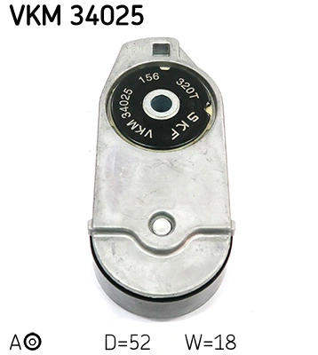 Tendeur de courroie, courroie trapézoïdale à nervures SKF VKM 34025