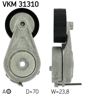 SKF VKM 31310 — Роликовий модуль натягувача ременя