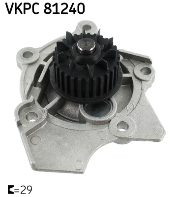 SKF VKPC 81240 — Водяний насос SKODA OCTAVIA II (1Z3) 1.8 TSI 2007 - 2013 (Вир-во SKF)