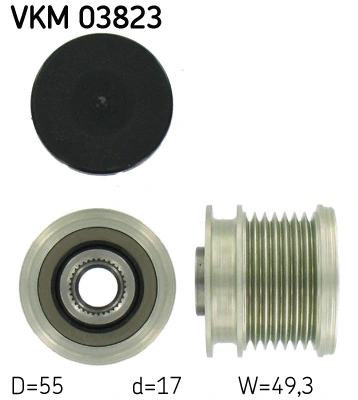 Poulie roue libre, alternateur SKF VKM 03823