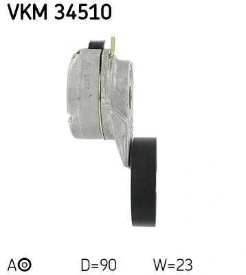 Tendeur de courroie, courroie trapézoïdale à nervures SKF VKM 34510