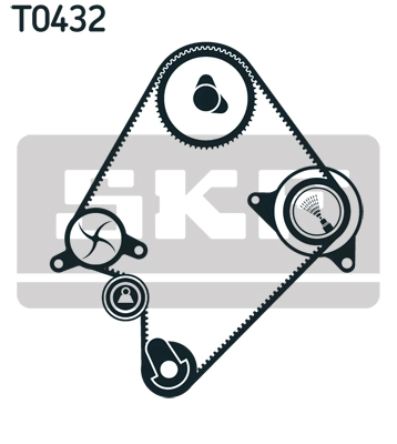 Kit de courroie crantée SKF VKMA 94009