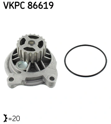 Pompe à eau, refroidissement du moteur SKF VKPC 86619