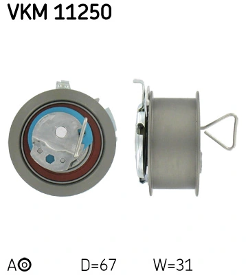 Poulie de tension, courroie crantée SKF VKM 11250