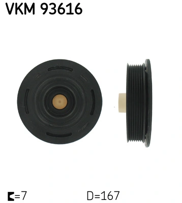 SKF VKM 93616 — Шків колінчастого вала