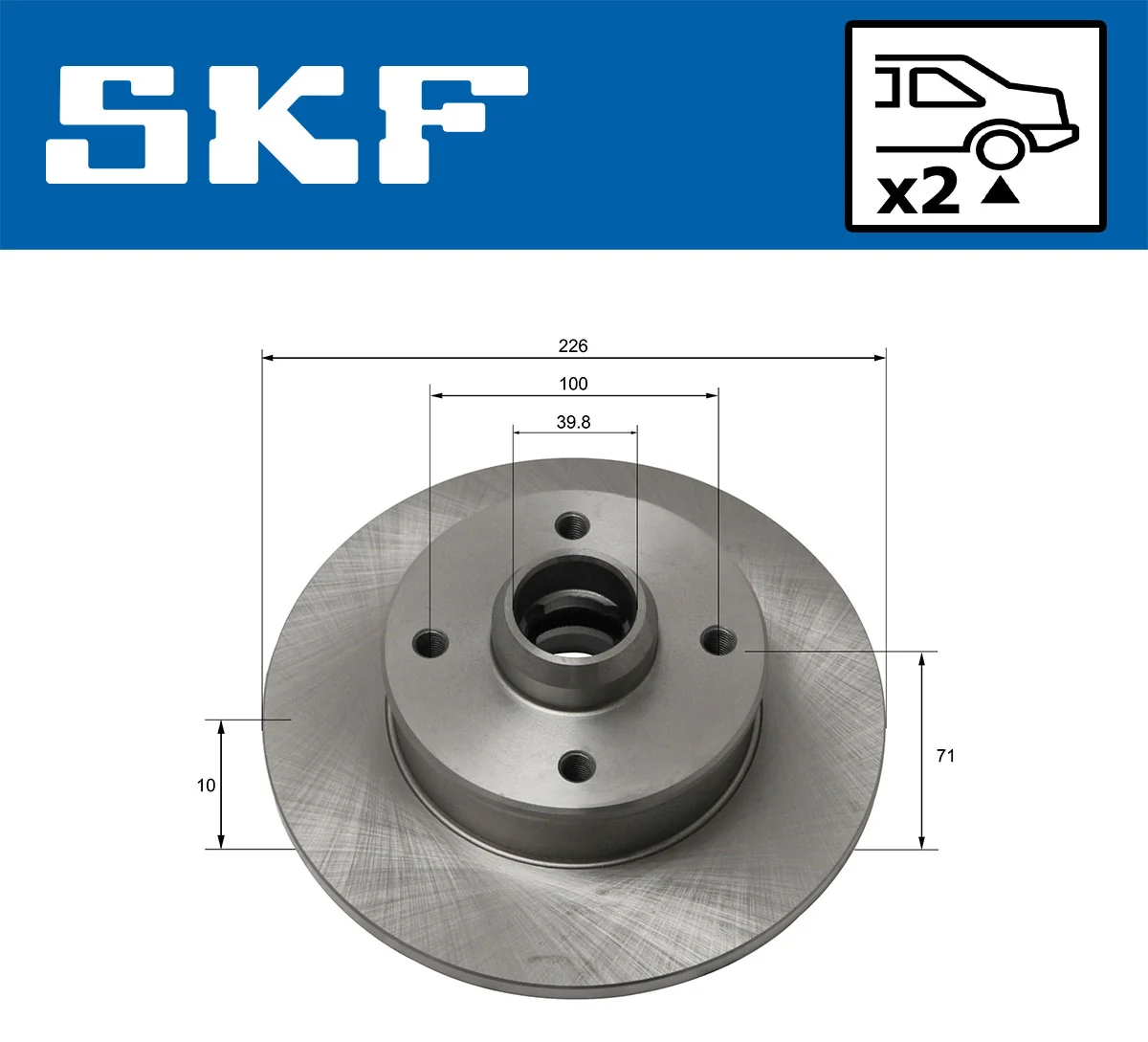 Disque de frein SKF VKBD 90105 S2
