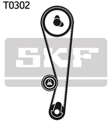 Kit de courroie crantée SKF VKMA 96202