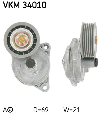 SKF VKM 34010 — Натяжний ролик поліклінового ременя