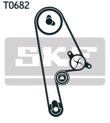 Kit de courroie crantée SKF VKMA 93101