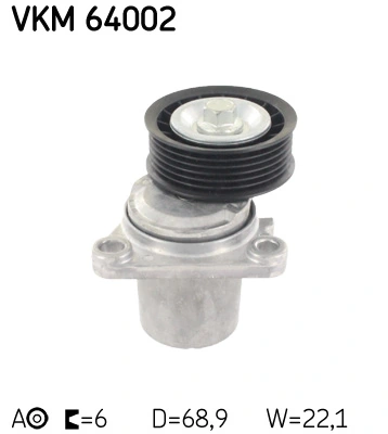 SKF VKM 64002 — Роликовий модуль натягувача ременя