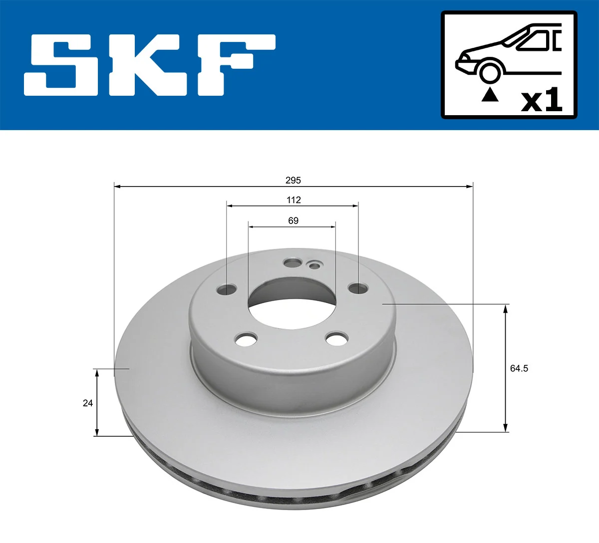Disque de frein SKF VKBD 81346 V1