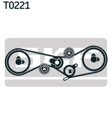 Kit de courroie crantée SKF VKMA 03010