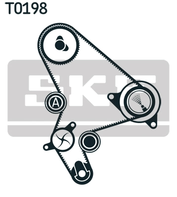 SKF VKMC 03266 — Помпа з комплектом ременя ГРМ