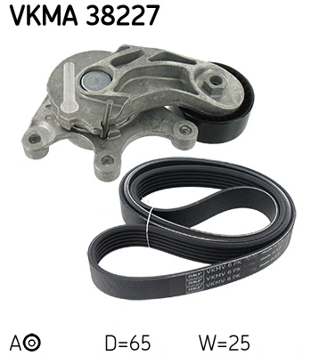 SKF VKMA 38227 — Роликовий модуль натягувача ременя (ролик, ремінь)