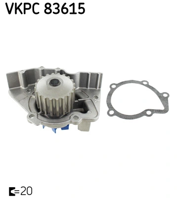 Pompe à eau, refroidissement du moteur SKF VKPC 83615