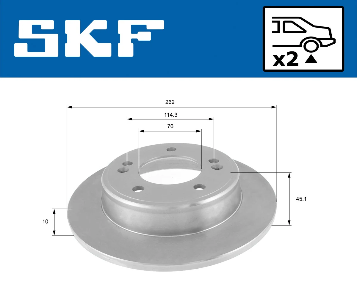 Disque de frein SKF VKBD 90352 S2