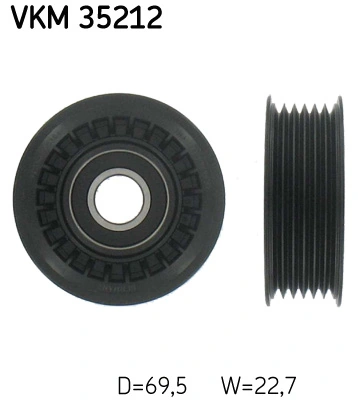 SKF VKM 35212 — Обвідний ролик поліклінового ременя