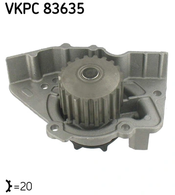 Pompe à eau, refroidissement du moteur SKF VKPC 83635