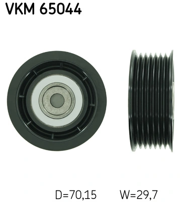 SKF VKM 65044 — Обвідний ролик поліклінового ременя