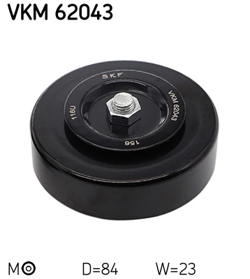 SKF VKM 62043 — Натяжний ролик поліклінового ременя