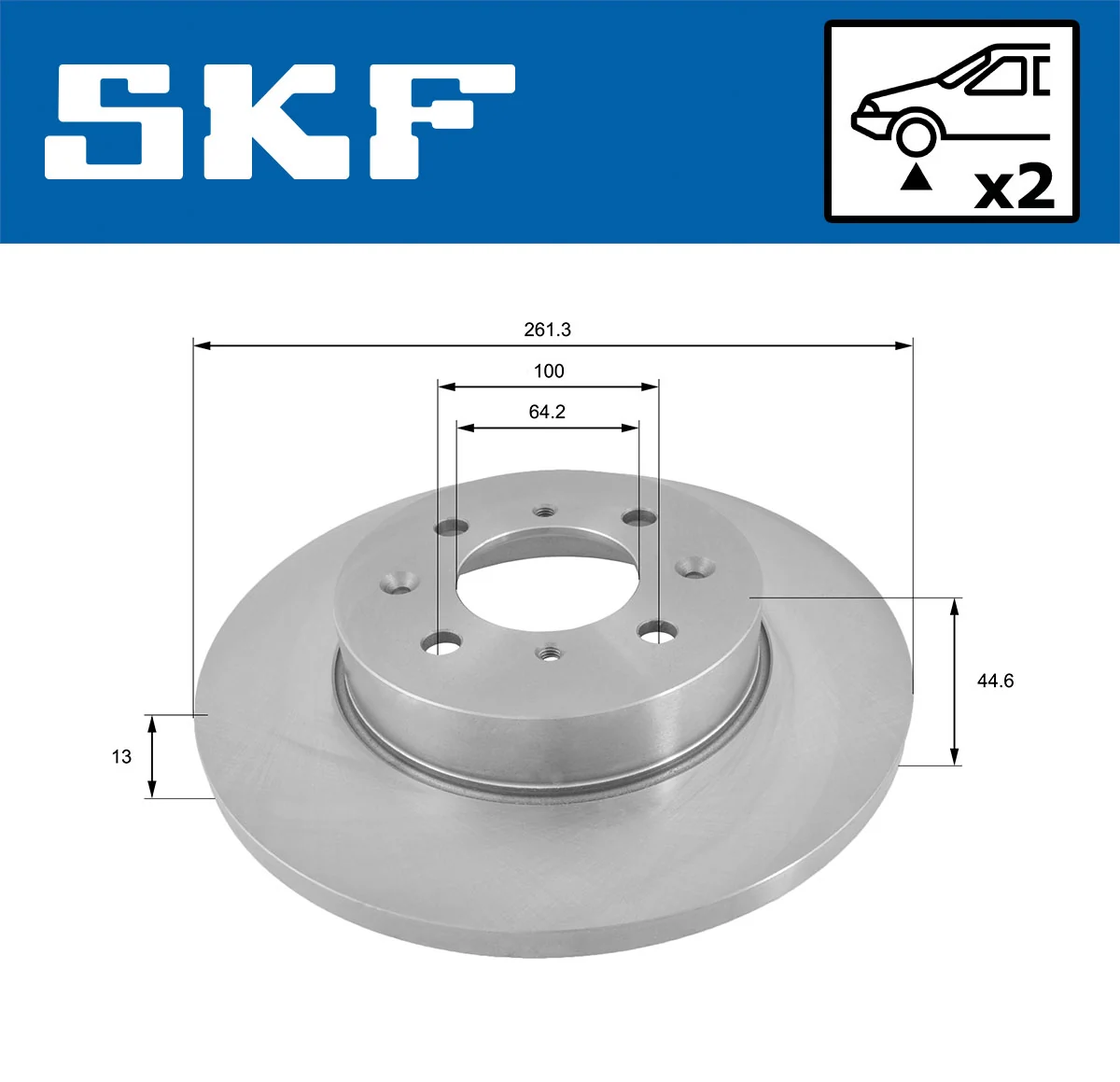 Disque de frein SKF VKBD 80337 S2