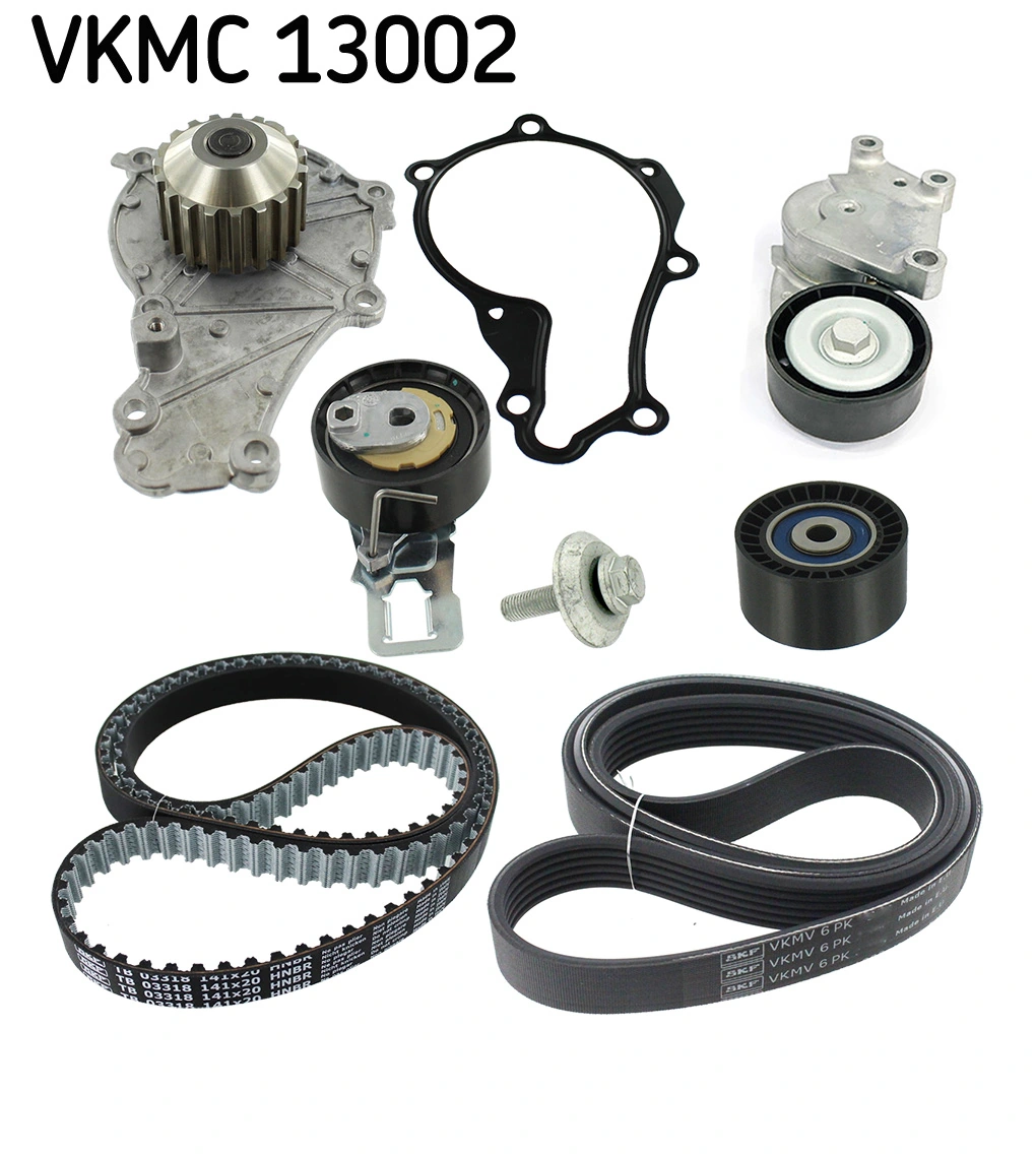 Pompe à eau + kit de courroie crantée SKF VKMC 13002