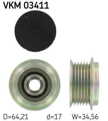 SKF VKM 03411 — Обгінна муфта генератора