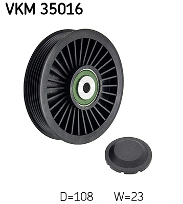 SKF VKM 35016 — Ролик обвідний поліклінового ременя (Вир-во SKF)
