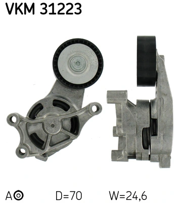 SKF VKM 31223 — Натяжний ролик, поліклінового ременя (Вир-во SKF)