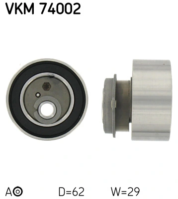 Poulie de tension, courroie crantée SKF VKM 74002