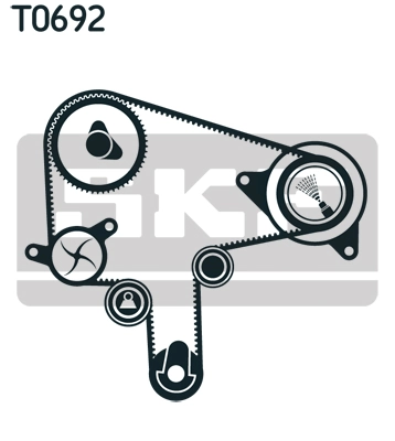 Kit de courroie crantée SKF VKMA 94912
