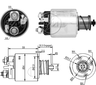 Solenoid Switch, starter