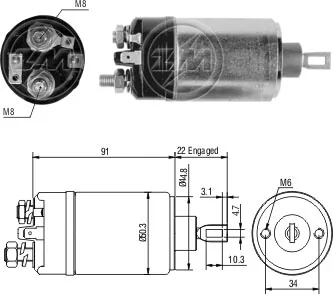 Solenoid Switch, starter
