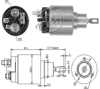 Solenoid Switch, starter