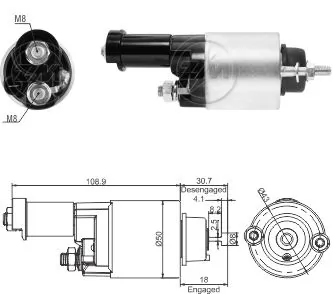 Solenoid Switch, starter