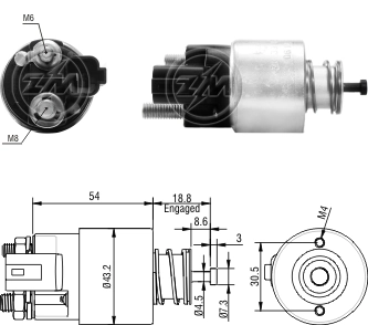 Solenoid Switch, starter