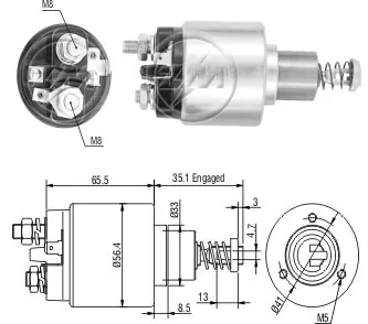 Solenoid Switch, starter
