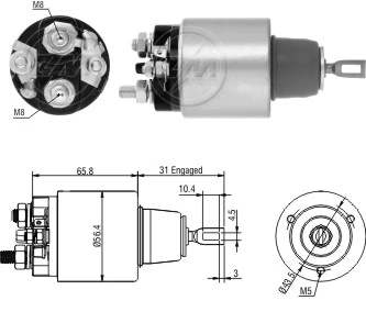 Solenoid Switch, starter