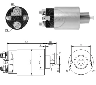 Solenoid Switch, starter