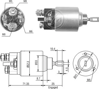 Solenoid Switch, starter