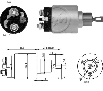 Solenoid Switch, starter