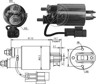 Solenoid Switch, starter