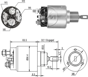 Solenoid Switch, starter