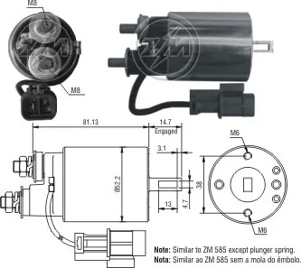 Solenoid Switch, starter