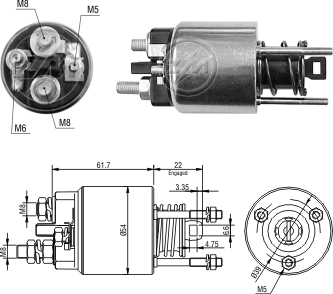 Solenoid Switch, starter