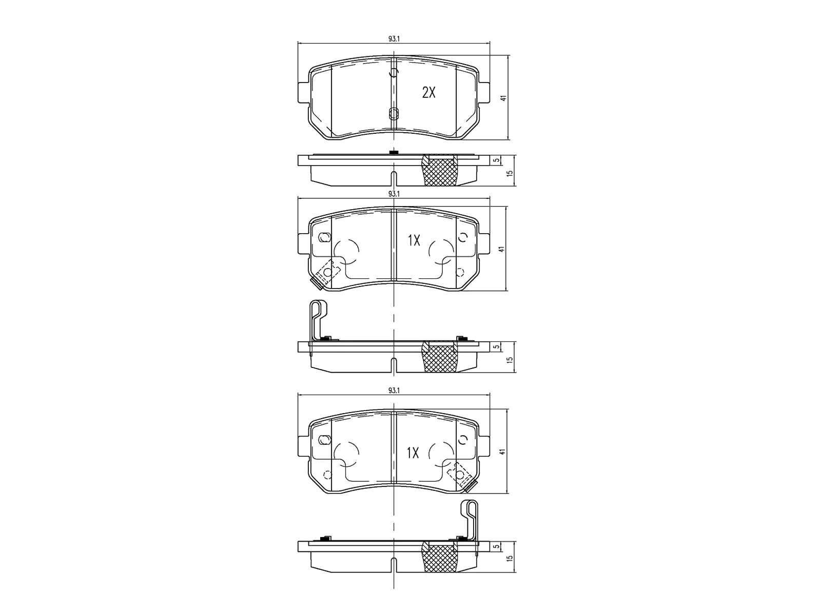 A.Z. Meisterteile Brake Pad Set, disc brake